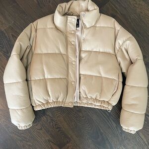 Zara Faux leather puffer
